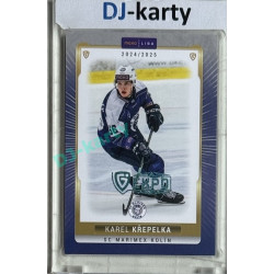 2024/25 Goal Cards Maxa liga 1. série #KOL-06 Karel Křepelka Parallel Expo Blue 1of2
