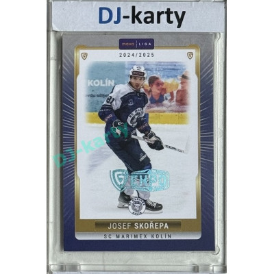 2024/25 Goal Cards Maxa liga 1. série #KOL-12 Josef Skořepa Parallel Expo Blue 1of2