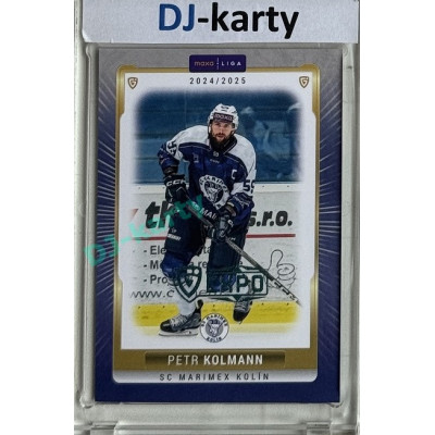 2024/25 Goal Cards Maxa liga 1. série #KOL-04 Petr Kolmann Parallel Expo Blue 1of2