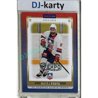 2024/25 Goal Cards Maxa liga 1. série #TRE-23 Matěj Psota Parallel Expo Blue 1of2