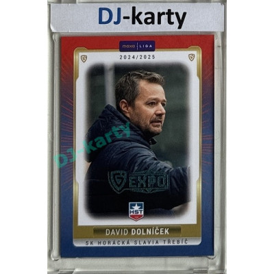 2024/25 Goal Cards Maxa liga 1. série #TRE-25 David Dolníček Parallel Expo Blue 1of2