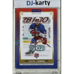 2024/25 Goal Cards Maxa liga 1. série #POR-14 Ondřej Roman Parallel Expo Blue 1of2