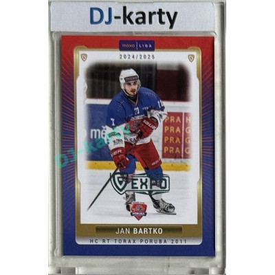 2024/25 Goal Cards Maxa liga 1. série #POR-07 Jan Bartko Parallel Expo Blue 1of2