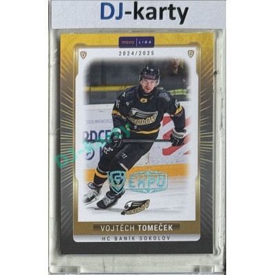2024/25 Goal Cards Maxa liga 1. série #SOK-11 Vojtěch Tomeček Parallel Expo Blue 1of2