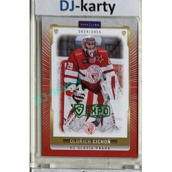 2024/25 Goal Cards Maxa liga 1. série #SLA-03 Oldřich Cichoň Parallel Expo Green 1of2