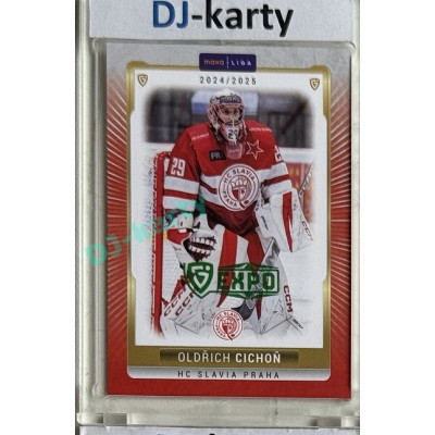 2024/25 Goal Cards Maxa liga 1. série #SLA-03 Oldřich Cichoň Parallel Expo Green 1of2