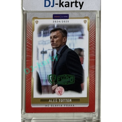 2024/25 Goal Cards Maxa liga 1. série #SLA-25 Aleš Totter Parallel Expo Green 1of2