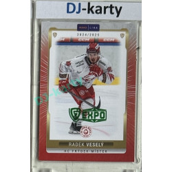 2024/25 Goal Cards Maxa liga 1. série #FMI-14 Radek Veselý Parallel Expo Green 1of2