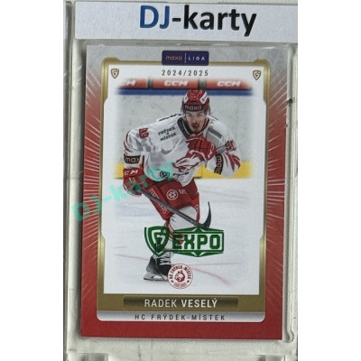 2024/25 Goal Cards Maxa liga 1. série #FMI-14 Radek Veselý Parallel Expo Green 1of2