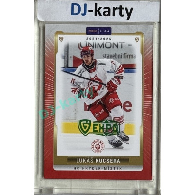 2024/25 Goal Cards Maxa liga 1. série #FMI-13 Lukáš Kucsera Parallel Expo Green 1of2