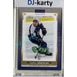 2024/25 Goal Cards Maxa liga 1. série #KOL-06 Karel Křepelka Parallel Expo Green 1of2