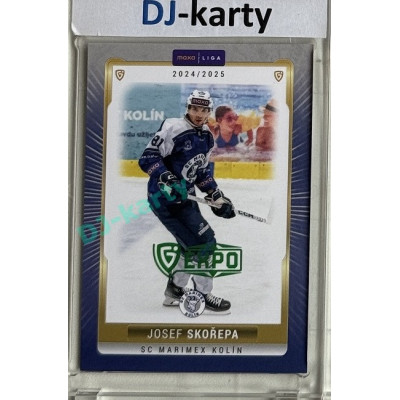 2024/25 Goal Cards Maxa liga 1. série #KOL-12 Josef Skořepa Parallel Expo Green 1of2