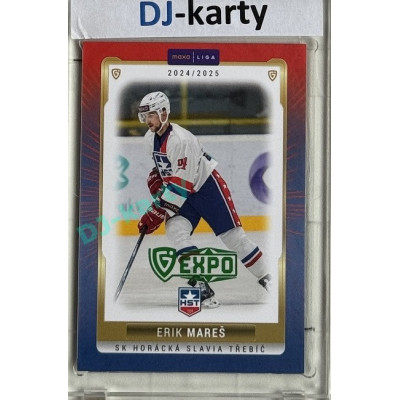 2024/25 Goal Cards Maxa liga 1. série #TRE-08 Erik Mareš Parallel Expo Green 1of2