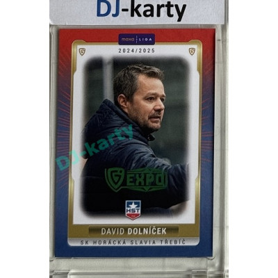 2024/25 Goal Cards Maxa liga 1. série #TRE-25 David Dolníček Parallel Expo Green 1of2