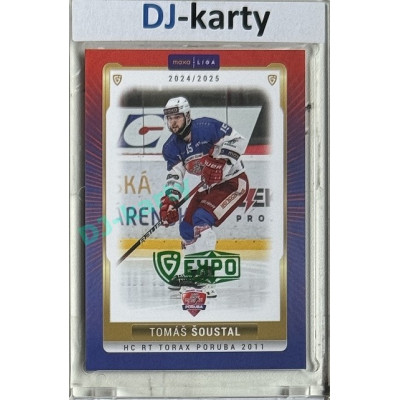 2024/25 Goal Cards Maxa liga 1. série #POR-11 Tomáš Šoustal Parallel Expo Green 1of2