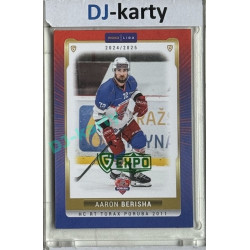 2024/25 Goal Cards Maxa liga 1. série #POR-15 Aaron Berisha Parallel Expo Green 1of2