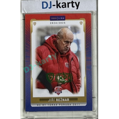 2024/25 Goal Cards Maxa liga 1. série #POR-23 Jiří Režnar Parallel Expo Green 1of2