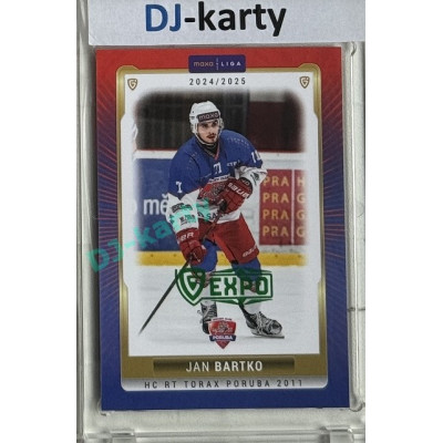 2024/25 Goal Cards Maxa liga 1. série #POR-07 Jan Bartko Parallel Expo Green 1of2