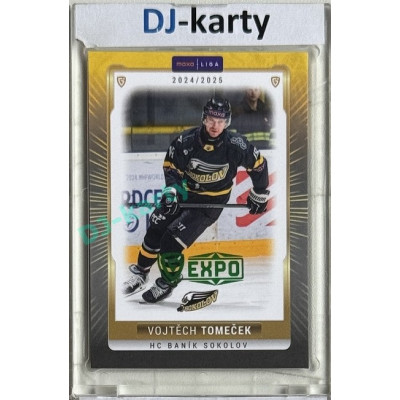 2024/25 Goal Cards Maxa liga 1. série #SOK-11 Vojtěch Tomeček Parallel Expo Green 1of2