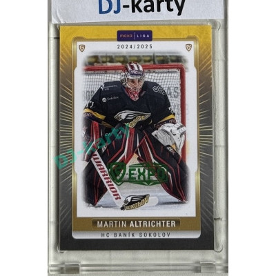 2024/25 Goal Cards Maxa liga 1. série #SOK-02 Martin Altrichter Parallel Expo Green 1of2