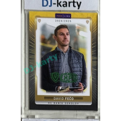 2024/25 Goal Cards Maxa liga 1. série #SOK-26 David Fečo Parallel Expo Green 1of2