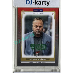2024/25 Goal Cards Maxa liga 1. série #CHOM-25 Martin Pešout Parallel Expo Green 1of2