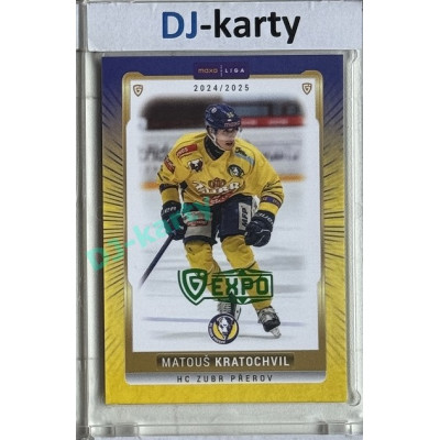 2024/25 Goal Cards Maxa liga 1. série #PRE-14 Matouš Kratochvil Parallel Expo Green 1of2