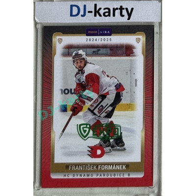 2024/25 Goal Cards Maxa liga 1. série #PCE-17 František Formánek Parallel Expo Green 1of2