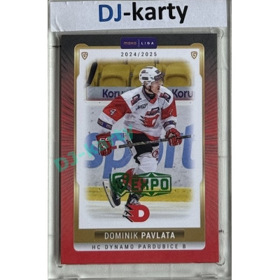 2024/25 Goal Cards Maxa liga 1. série #PCE-14 Dominik Pavlata Parallel Expo Green 1of2