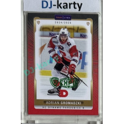 2024/25 Goal Cards Maxa liga 1. série #PCE-20 Adrian Gromadzki Parallel Expo Green 1of2