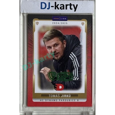 2024/25 Goal Cards Maxa liga 1. série #PCE-25 Tomáš Jirků Parallel Expo Green 1of2