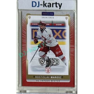 2024/25 Goal Cards Maxa liga 1. série #FMI-17 Rostislav Marosz Parallel Expo Silver 1of4