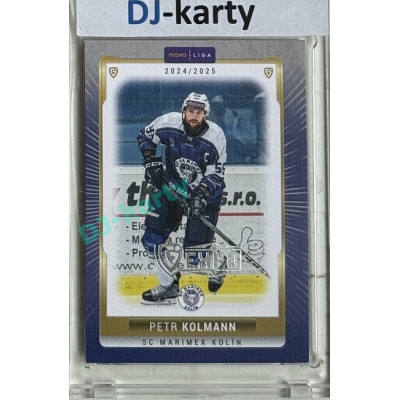 2024/25 Goal Cards Maxa liga 1. série #KOL-04 Petr Kolmann Parallel Expo Silver 1of4