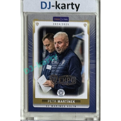 2024/25 Goal Cards Maxa liga 1. série #KOL-24 Petr Martínek Parallel Expo Silver 1of4