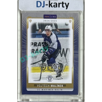 2024/25 Goal Cards Maxa liga 1. série #KOL-20 Vojtěch Malínek Parallel Expo Silver 1of4