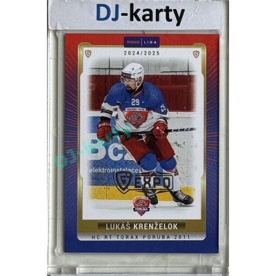 2024/25 Goal Cards Maxa liga 1. série #POR-17 Lukáš Krenželok Parallel Expo Silver 1of4