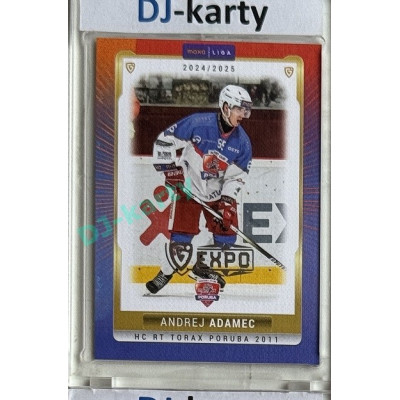2024/25 Goal Cards Maxa liga 1. série #POR-09 Andrej Adamec Parallel Expo Silver 1of4