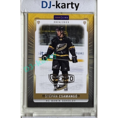 2024/25 Goal Cards Maxa liga 1. série #SOK-22 Štěpán Csamangó Parallel Expo Silver 1of4