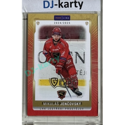 2024/25 Goal Cards Maxa liga 1. série #PRO-22 Mikuláš Jenčovský Parallel Expo Silver 1of4
