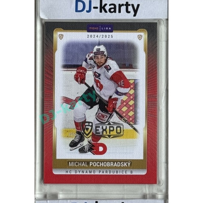 2024/25 Goal Cards Maxa liga 1. série #PCE-13 Michal Pochobradský Parallel Expo Silver 1of4