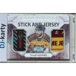 2024/25 Goal Cards Maxa liga 1. série #SJ-11 Tomáš Havránek Stick & Jersey Expo Perleť 1of4