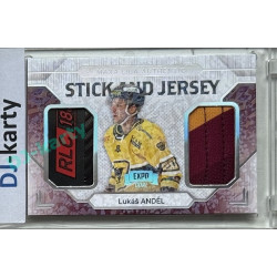 2024/25 Goal Cards Maxa liga 1. série #SJ-09 Lukáš Anděl Stick & Jersey Expo Perleť 1of4