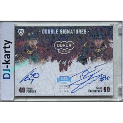 2024/25 Goal Cards Maxa liga 1. série #DS-PC Radek Pořízek / Tomáš Čachotský Double Signature EXPO Silver 1of1