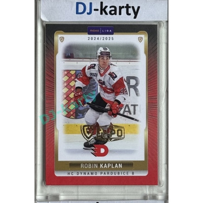 2024/25 Goal Cards Maxa liga 1. série #PCE-19 Robin Kaplan Parallel Expo Gold 1of4