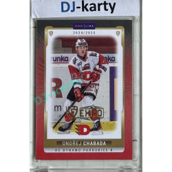 2024/25 Goal Cards Maxa liga 1. série #PCE-04 Ondřej Chabada Parallel Expo Gold 1of4