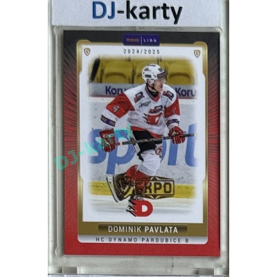 2024/25 Goal Cards Maxa liga 1. série #PCE-14 Dominik Pavlata Parallel Expo Gold 1of4