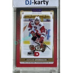 2024/25 Goal Cards Maxa liga 1. série #PCE-20 Adrian Gromadzki Parallel Expo Gold 1of4