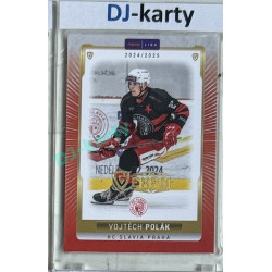 2024/25 Goal Cards Maxa liga 1. série #SLA-19 Vojtěch Polák Parallel Expo Gold 1of4