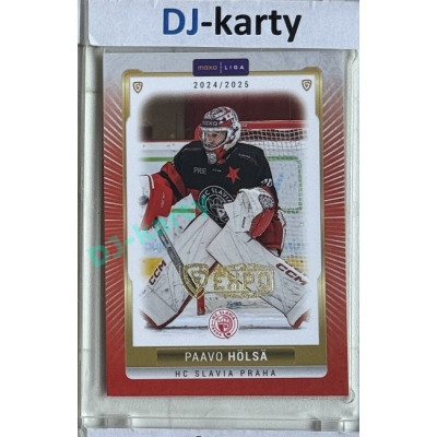 2024/25 Goal Cards Maxa liga 1. série #SLA-02 Paavo Hölsä Parallel Expo Gold 1of4