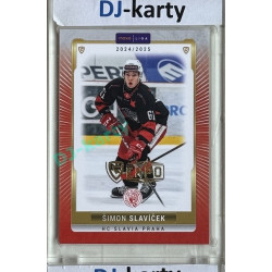 2024/25 Goal Cards Maxa liga 1. série #SLA-22 Šimon Slavíček Parallel Expo Gold 1of4